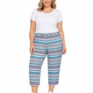 Pure Collection Pants 14 Large Capri Trouser Stretch NWOT